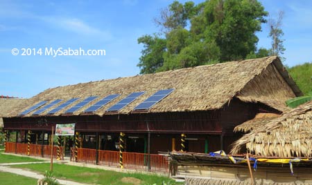 longhouse with solar panels