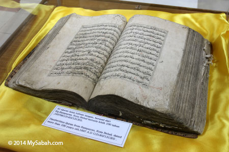 handwritten Quran from Kota Belud