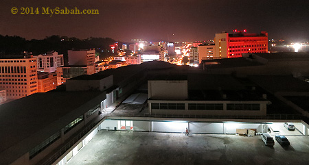 night view of Kota Kinabalu city