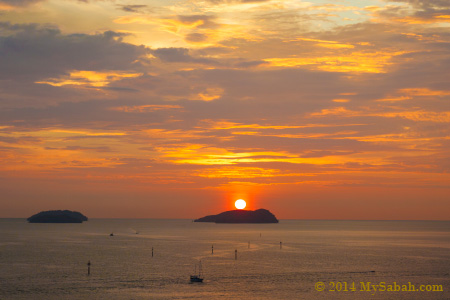 sunset of South China Sea
