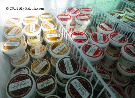 Sabah Froz ice cream in freezer