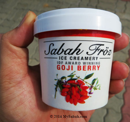 Goji Berry ice cream of Sabah