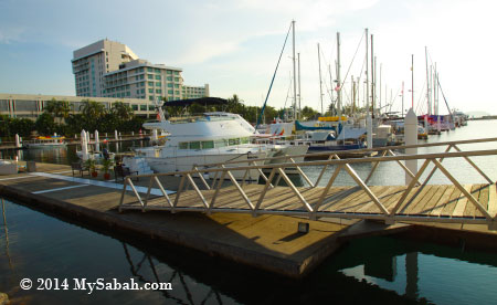 boats and yachts at Sutera Harbour