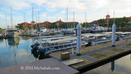 jetty of Sutera Harbour