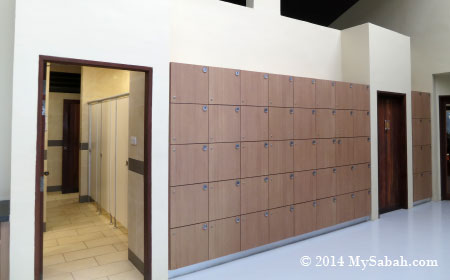 lockers and washroom