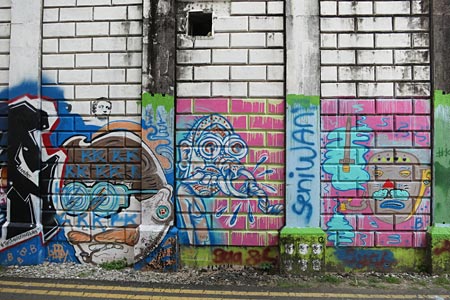 graffiti on old building