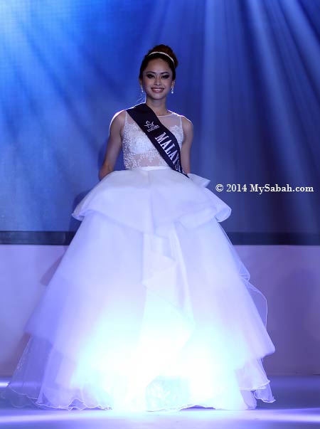 Miss Scuba Malaysia in evening gown
