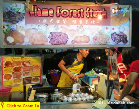 western food stall