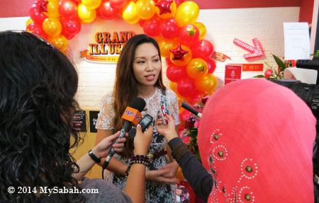 Lena interviewed by media and RTM