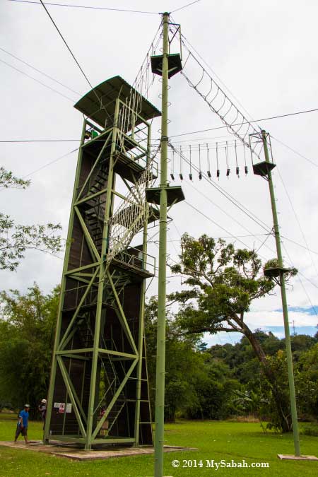 18-Meter tower of Zip Borneo