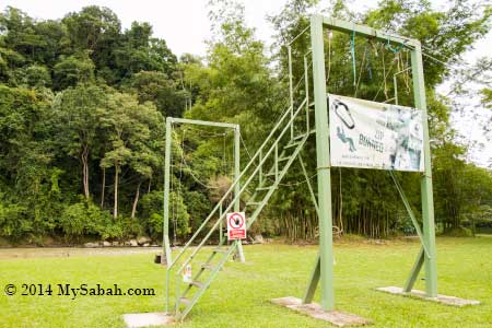 landing platform of zipline