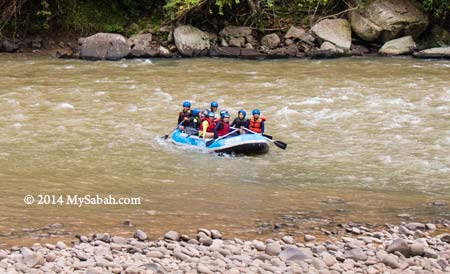white water rafting on Kiulu River