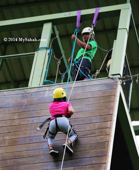 abseiling