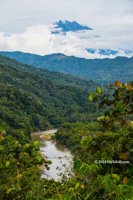 Mt. Kinabalu and Kiulu River