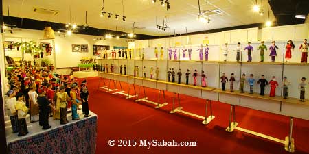 doll exhibition area of Chanteek Borneo Gallery
