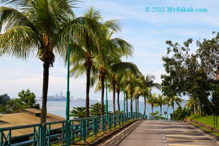 road to UMS jetty