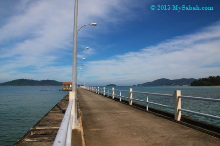 jetty of University Malaysia Sabah (UMS) in Sepanggar Bay