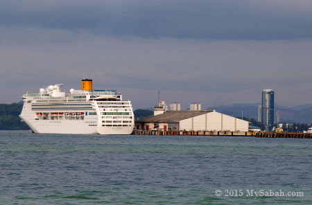 cruise ship at Sabah Port