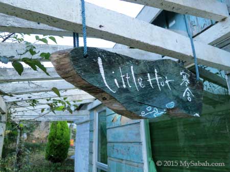Little Hut signage