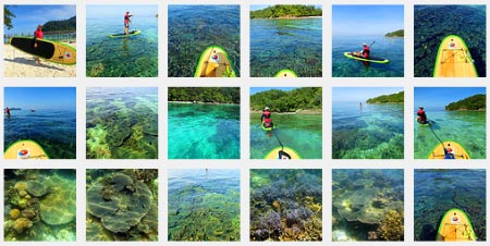 photo album of Sabah Stand Up Paddle Boarding