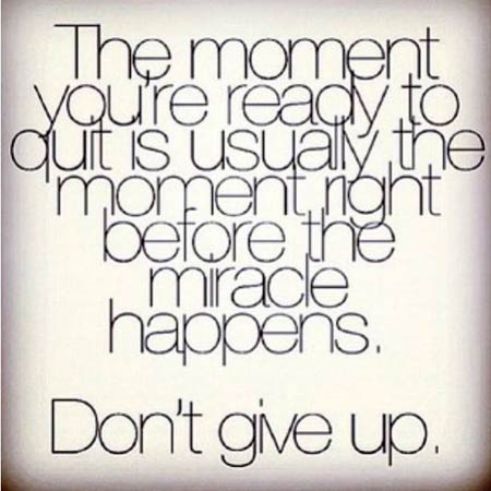 do not give up