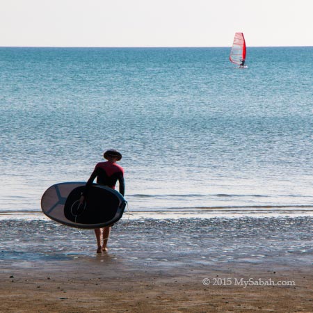 Stand-up paddle-boarding and windsurfing