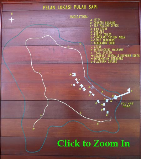 layout map of Sapi Island