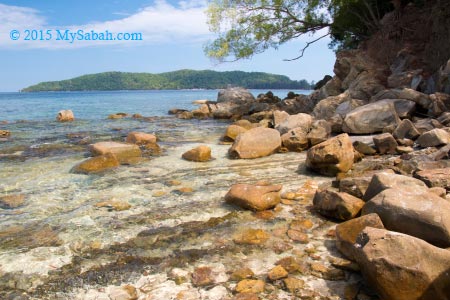 beach with rocks and boulders