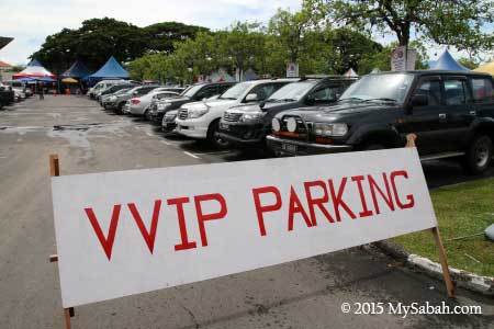 parking for VVIP