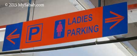 ladies parking