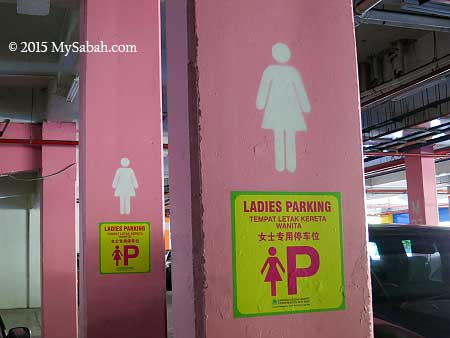 parking space for lady