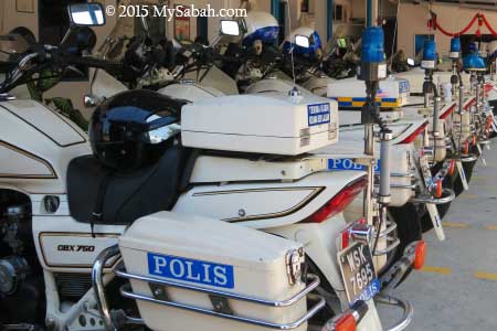 motorbike of traffic police
