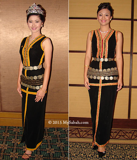 Kadazan Penampang ladies in traditional costume