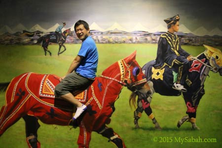 Bajau horsemen painting in 3D Wonders Museum
