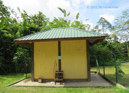 toilet stop at Bukit Taviu Forest Reserve