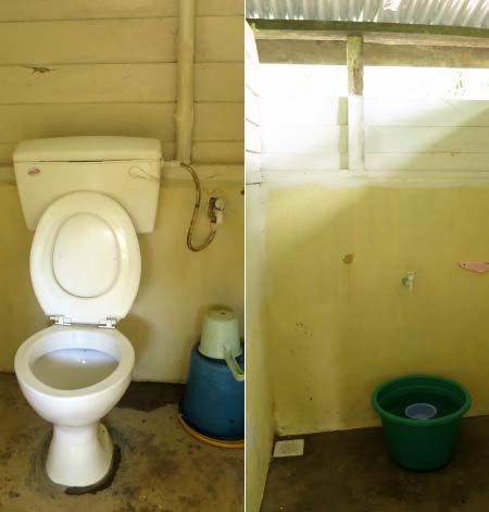 toilet and bathroom of Tanjung Bulat Jungle Camp