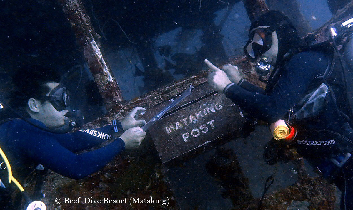 underwater postbox of Mataking