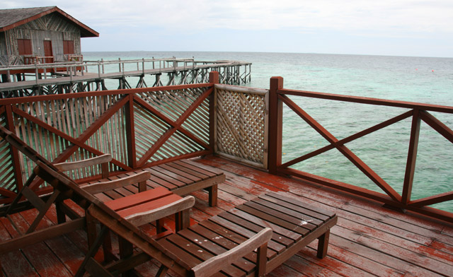 balcony of island resort