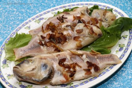 Steamed Tilapia fishes