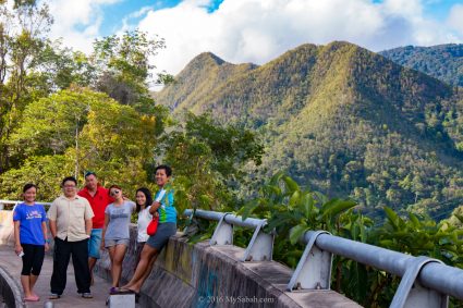 Mount Wakid (Gunung Wakid) at the roadside near Tambunan