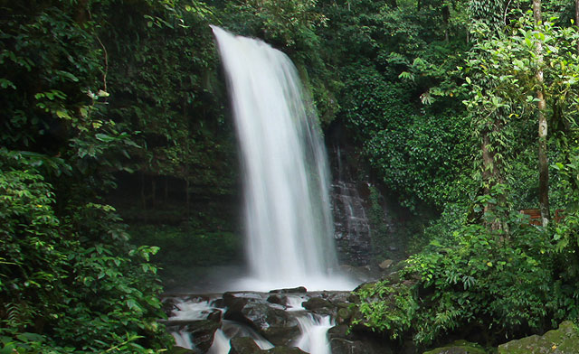 Mahua Waterfall, clean & cold water from Borneo mountain