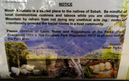 Notice by Sabah Parks