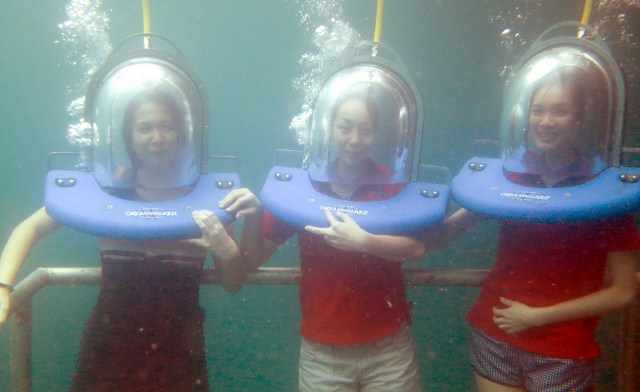 Sea Walking at the Largest Pontoon of South East Asia (Borneo Reef World)