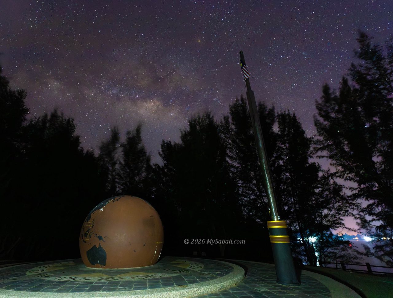Milky Way at the Tip of Borneo