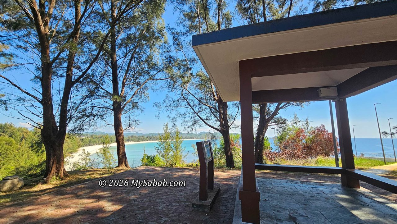 View of Kalampunian Beach from Tomanggong Kurantud, the highest point of the Tip (named after a brave Rungus warrior who led his people fought off pirate attack in 1880s)