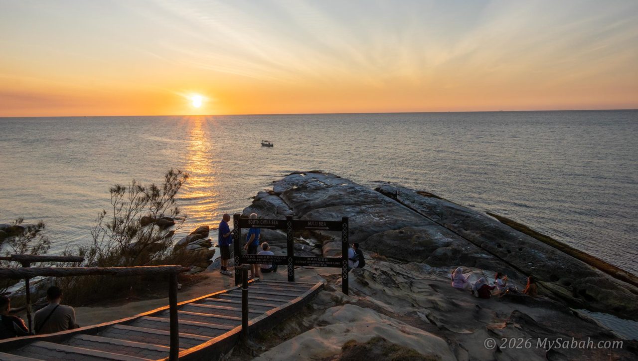 Sunset at Tanjung Simpang Mengayau (Tip of Borneo)