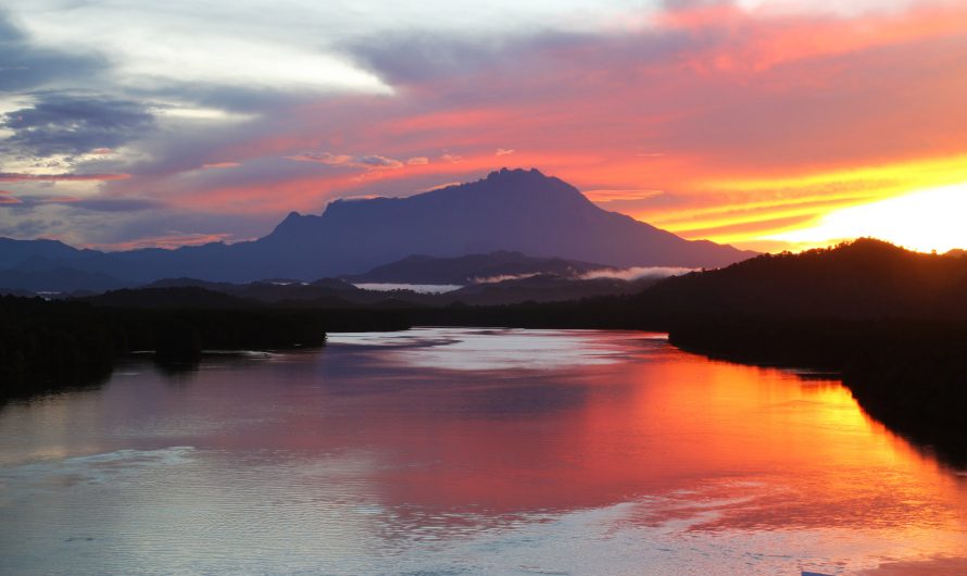 Best Sunrise View of Sabah at Mengkabong River Bridge