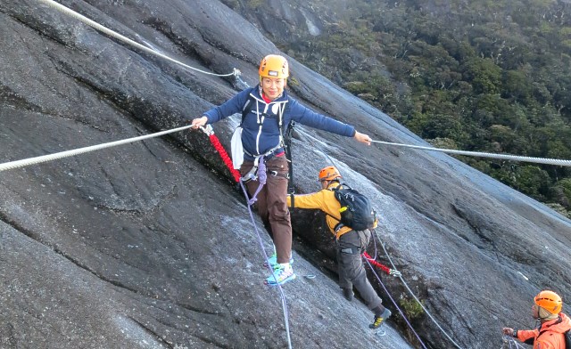 Sport Climbing on Mt. Kinabalu, the Highest Mountain of Malaysia