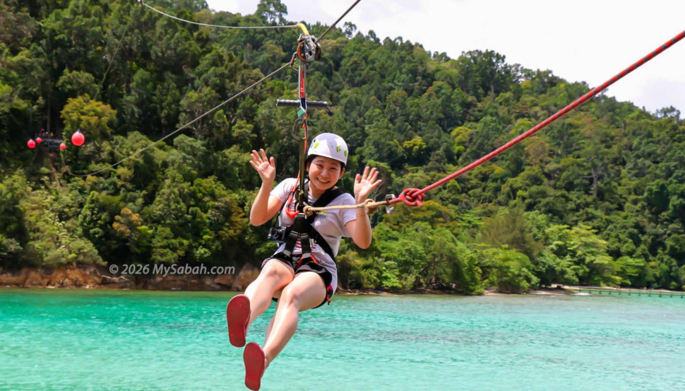 Ziplining at Coral Flyer