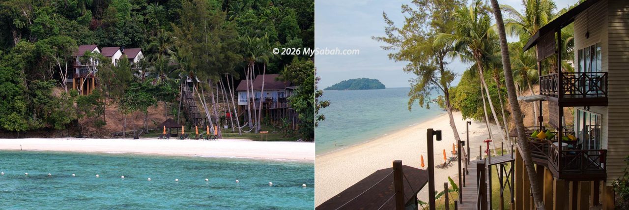 Hill Side Chalets near the beach of Manukan Island
